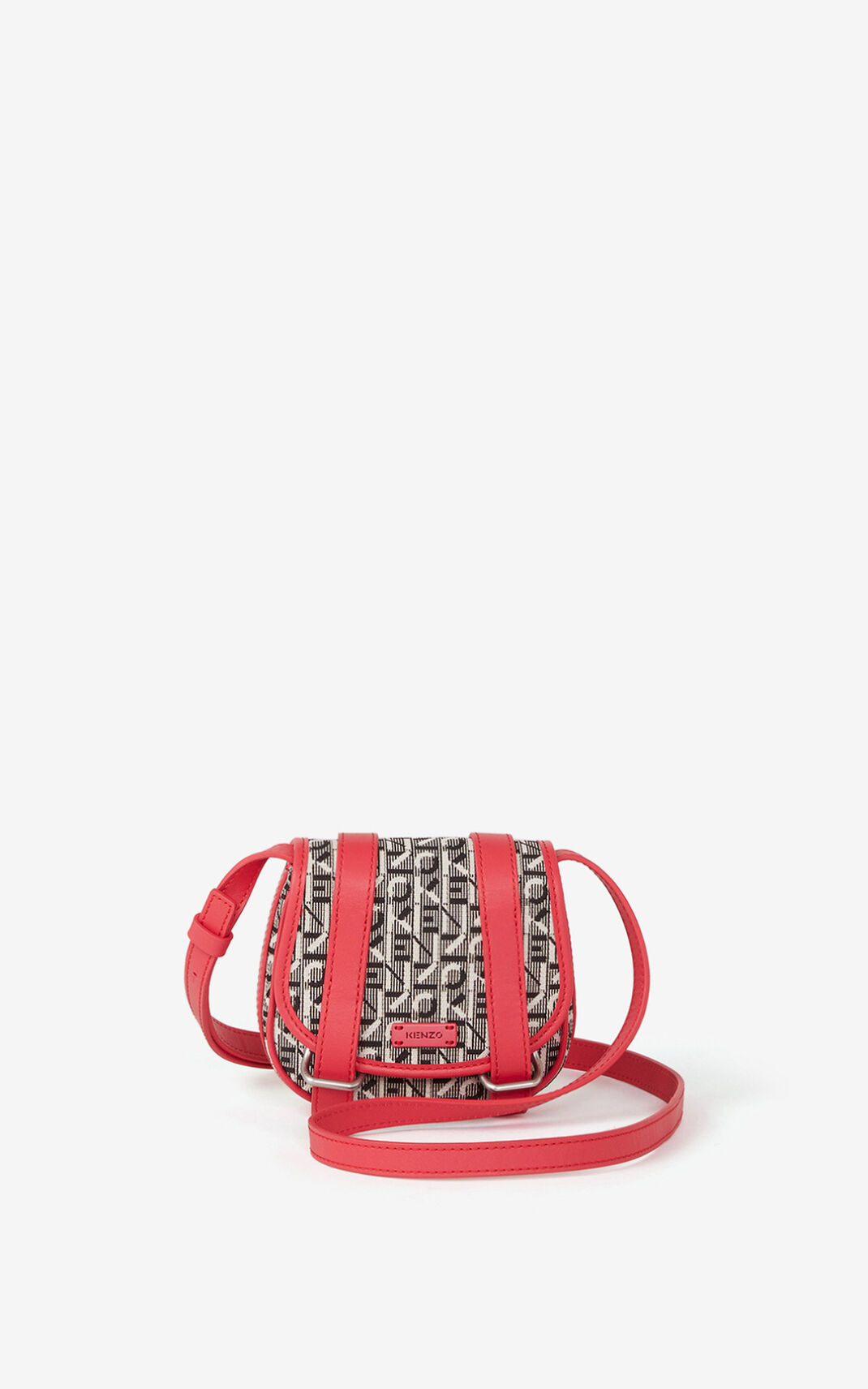 Bolso De Mano Kenzo Mini Courier jacquard Mujer Coral BXH753619